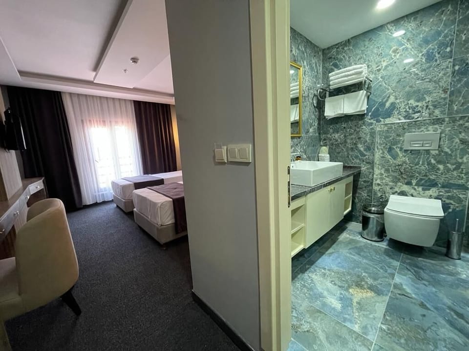 Standard Twin Room | Bathroom | Shower, rainfall showerhead, free toiletries, hair dryer