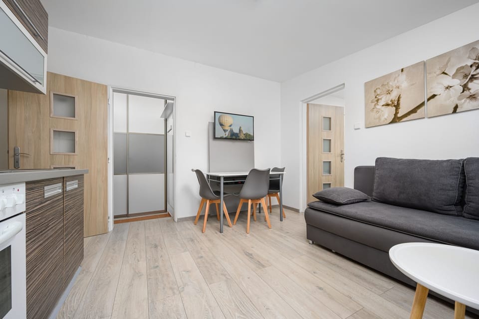 Suite, 1 Bedroom (#8) | Living area | 1-inch flat-screen TV with satellite channels