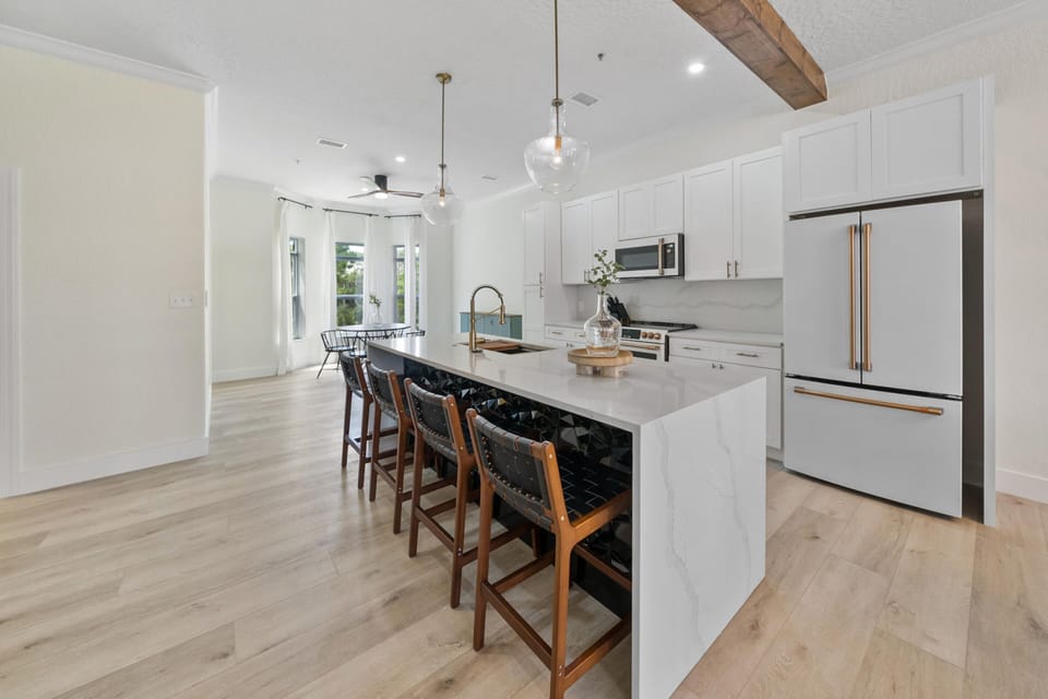 House, Multiple Beds, Balcony, Garden View | Private kitchen | Coffee/tea maker, fridge, microwave, stovetop