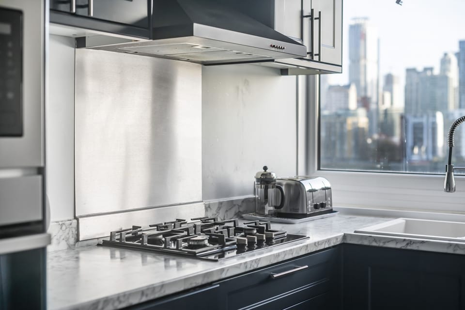 Fully equipped spacious kitchen with dishwasher, oven, all useful utensils etc