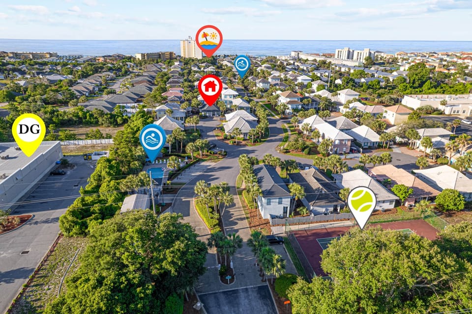 Sandpiper Cottage with icons