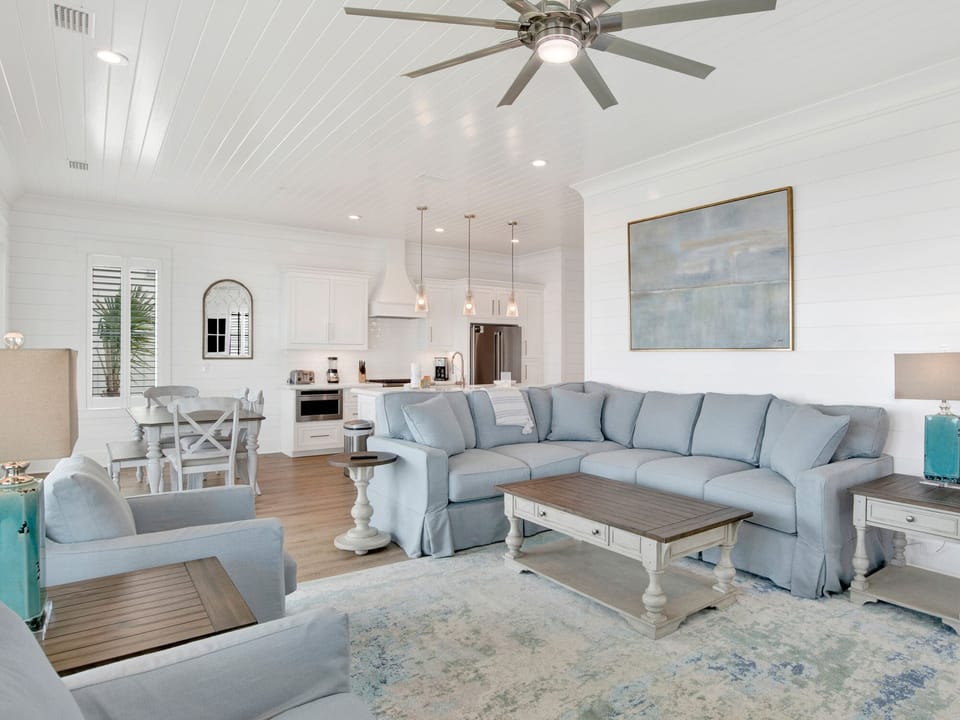 House, Multiple Beds, Patio, Pool View | Living area | TV