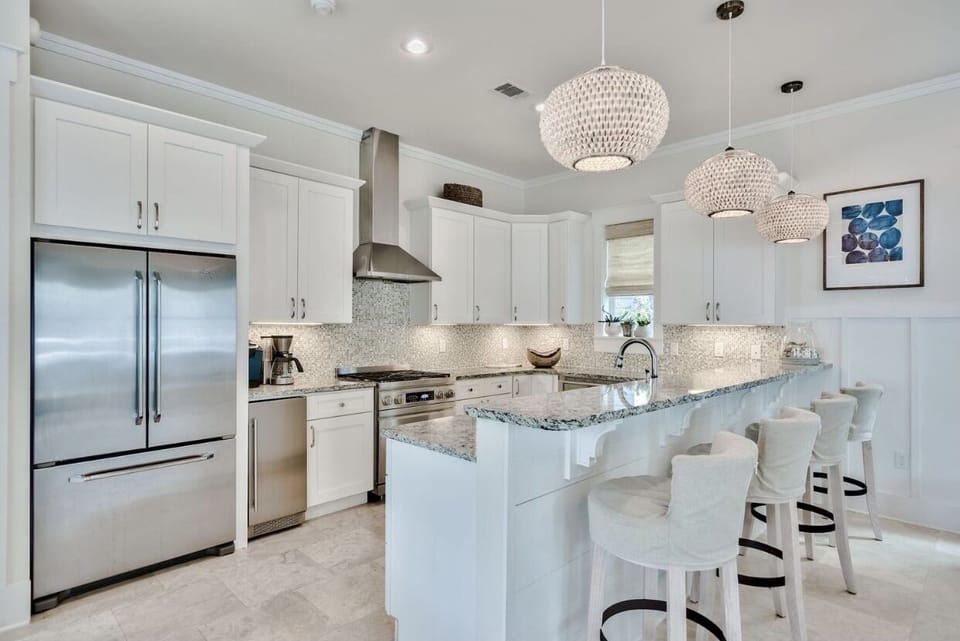 House, Multiple Beds, Patio, Garden View | Private kitchen | Fridge, microwave, oven, stovetop