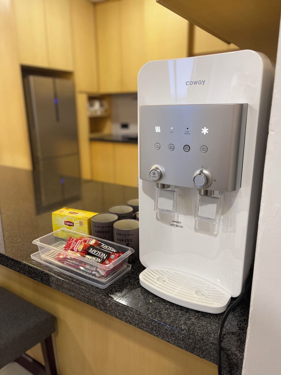 Water Dispenser (Coway) and Coffee and Tea