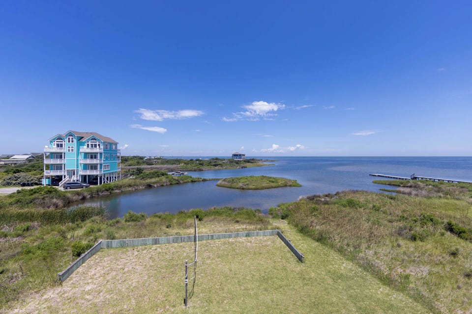 Stunning sound views from the pool, offering a tranquil retreat.
