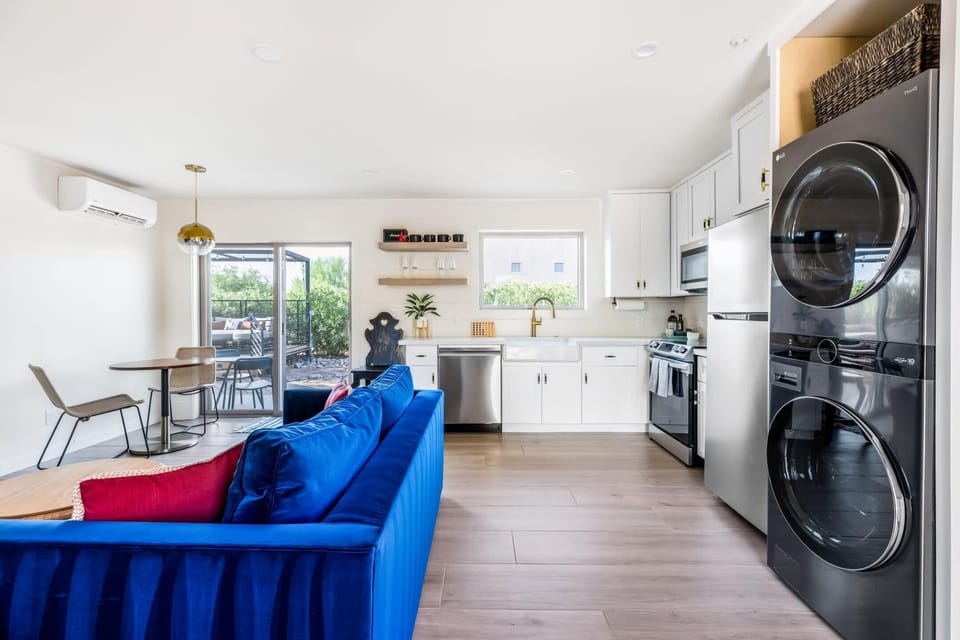 The casita has a luminous open-plan layout