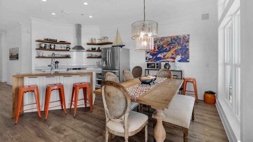 Turtle Beach Dining Table and Kitchen