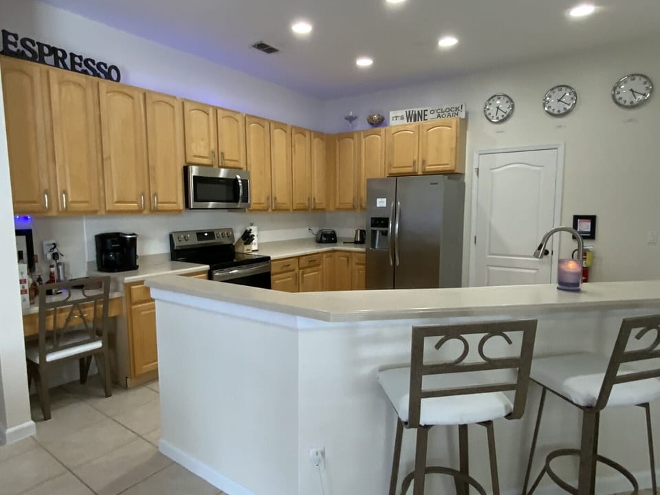 Fully loaded kitchen for your culinary enjoyment.