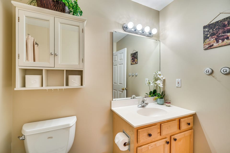 Full Bathroom | 1st Floor | Towels Provided | Grab Rails in Shower