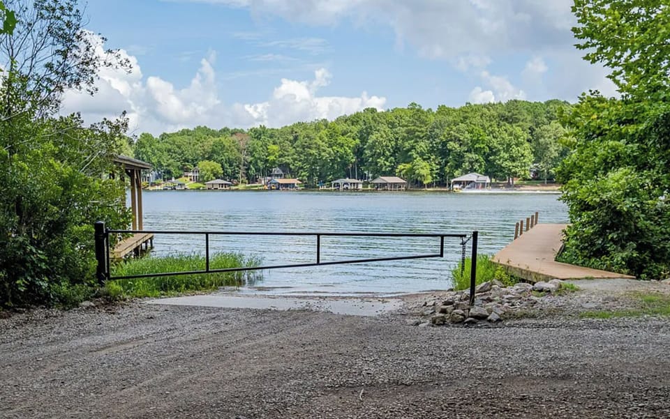 Community boat ramp with key fob access