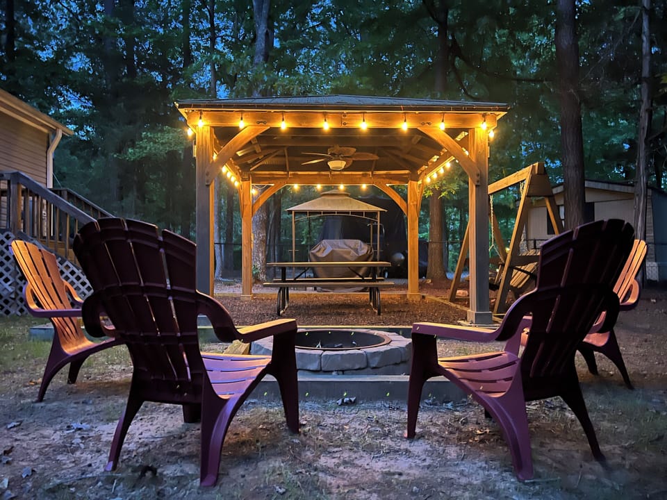 Make s'mores around the campfire at night