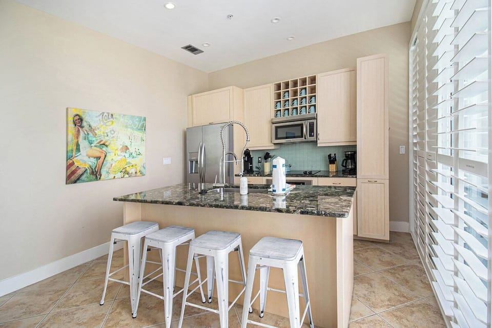 Bar for extra seating