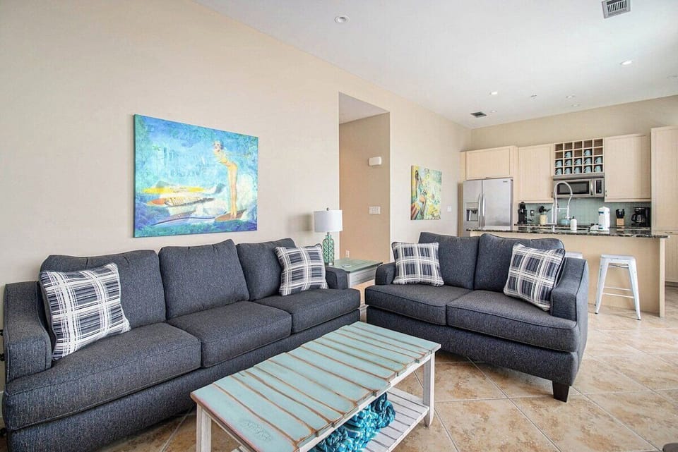 Living area with sleeper sofa