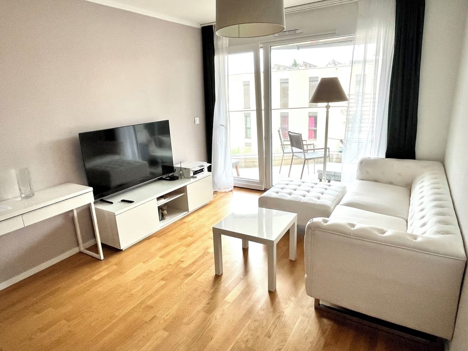 Condo, 2 Bedrooms | Living area | Smart TV, printers