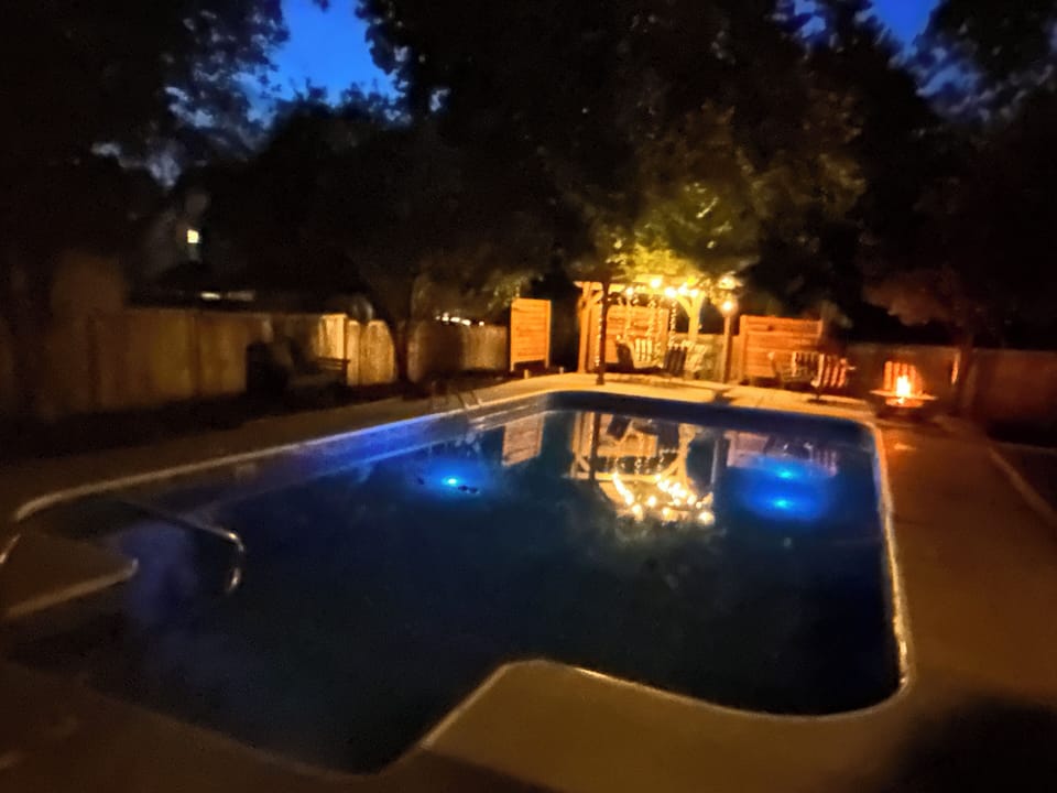 Late evening by pool