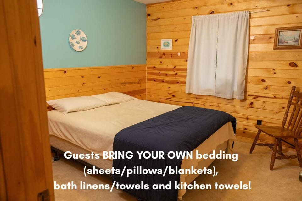 *Guests bring all their own bedding (pillows/sheets/blankets) and towels.