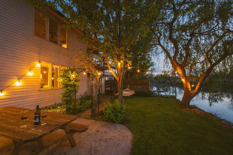 Evenings on the patio, either sitting and watching the sunset over the conservation area, or enjoying the fire, are what make this stay so special.