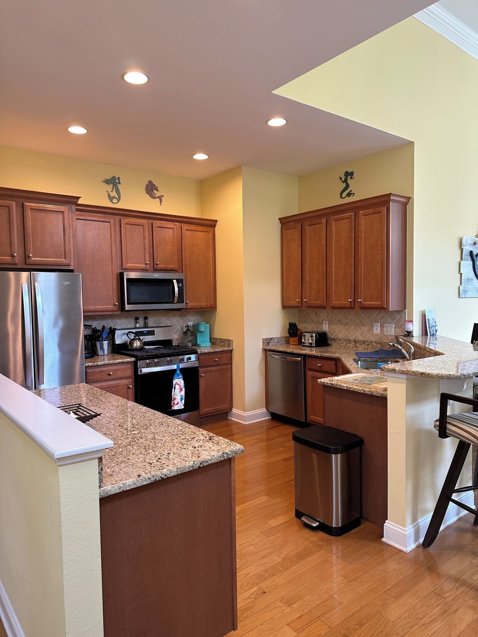 Kitchen fully stocked with everything you would need