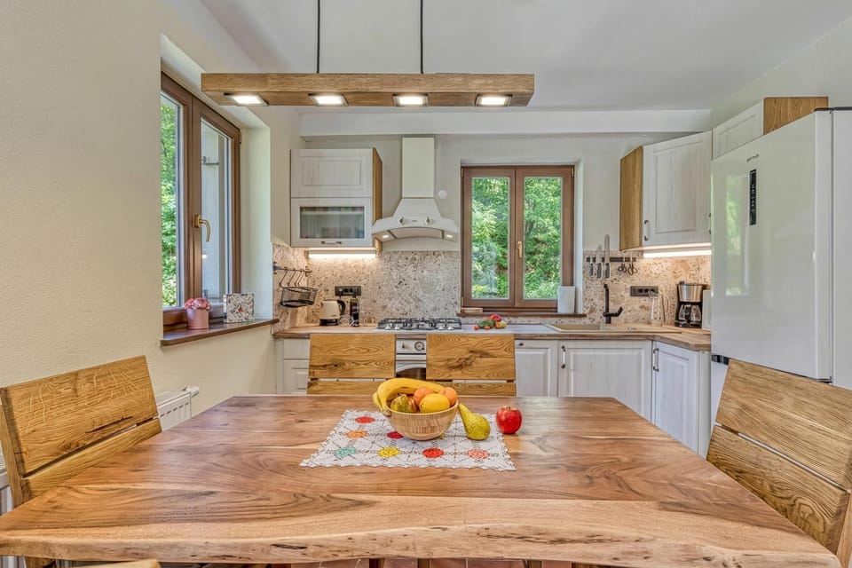 Kitchen and dining area