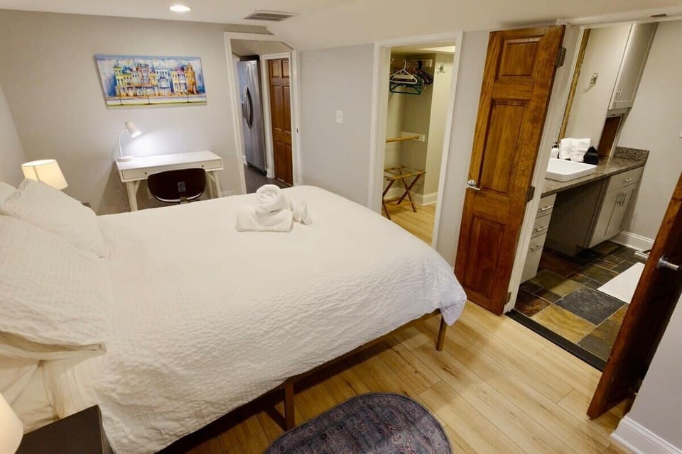 En suite bathroom