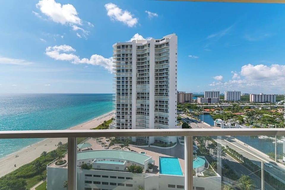 Ocean view from balcony.