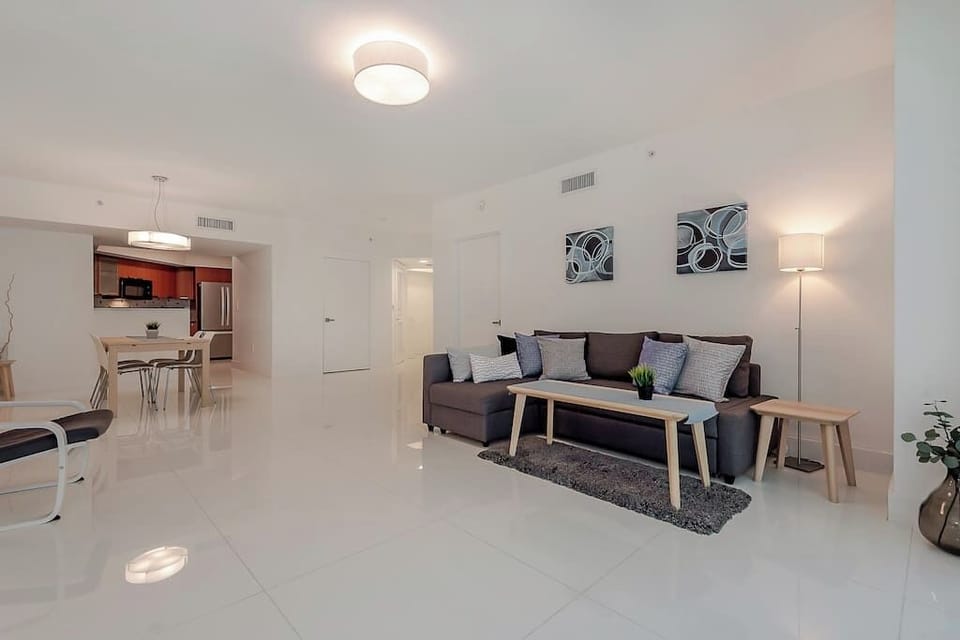 The living room provides a comfortable space for relaxation and entertainment.