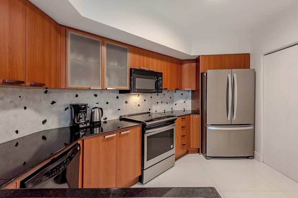 Fully equipped kitchen for all your cooking needs.