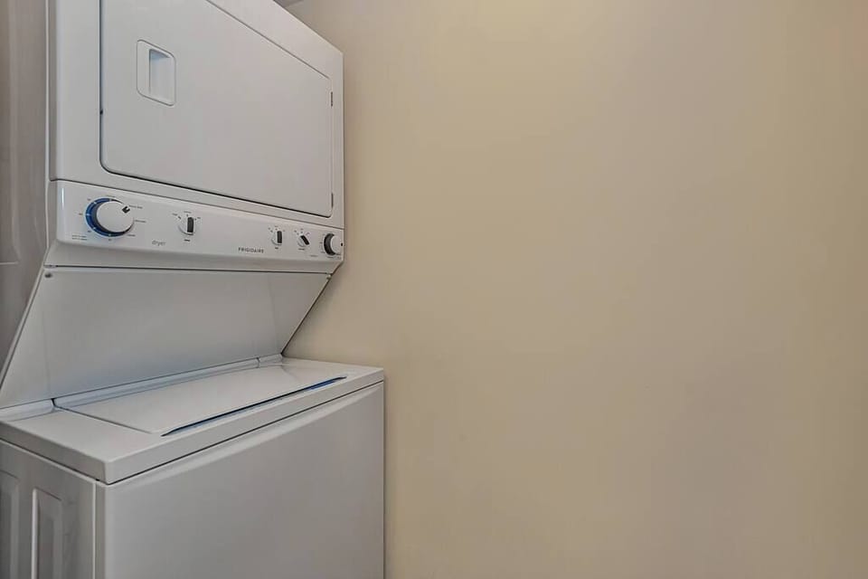 Washer/dryer in the unit for all your washing needs.