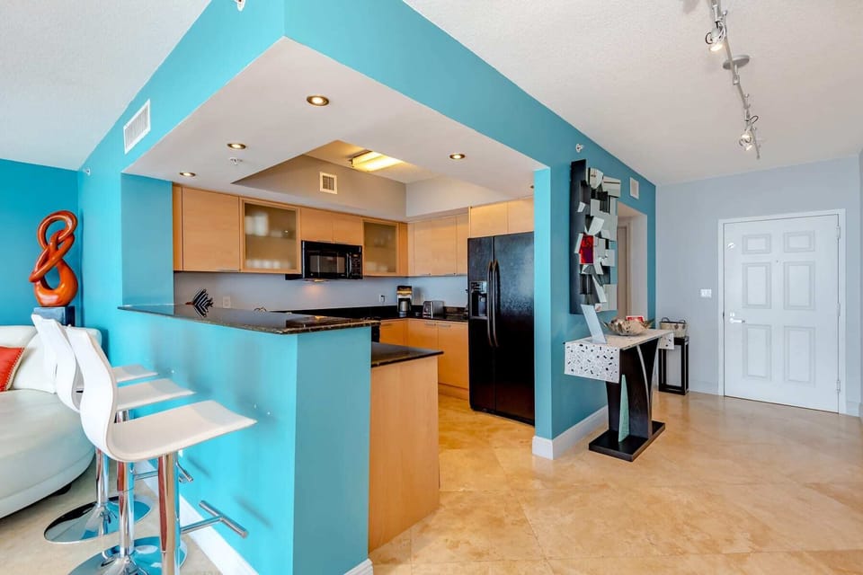 Fully equipped kitchen for all your cooking needs.