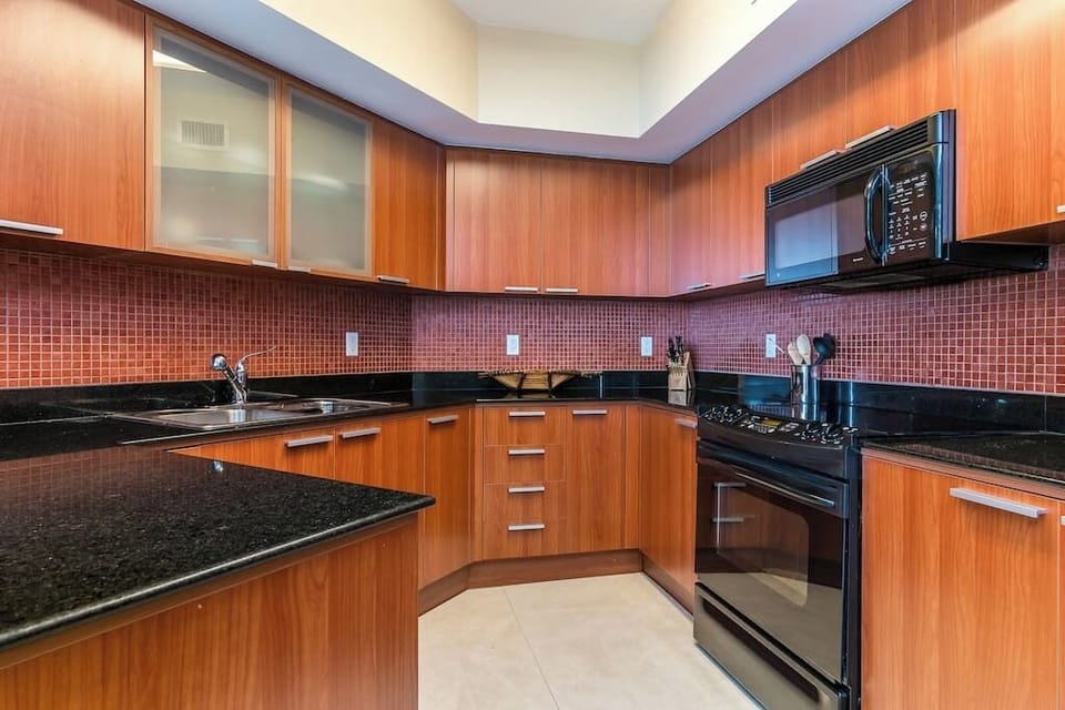 Fully equipped kitchen for all your cooking needs.