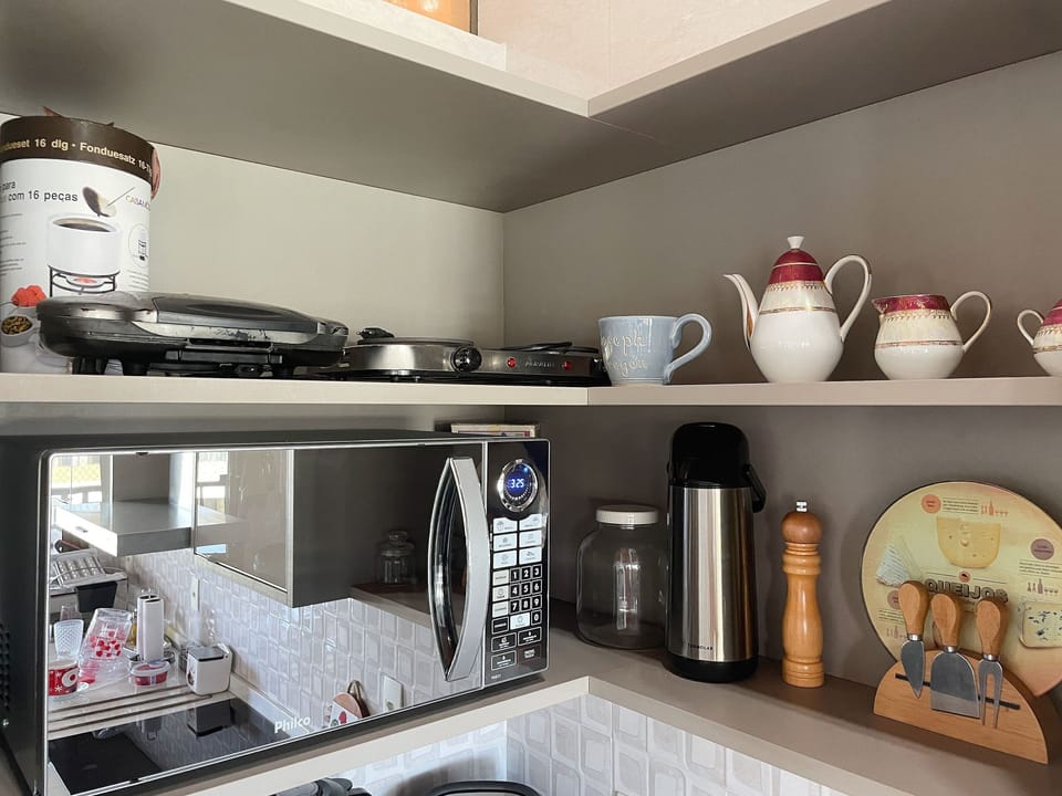 Apartment | Private kitchen | Fridge, microwave, cookware/dishes/utensils