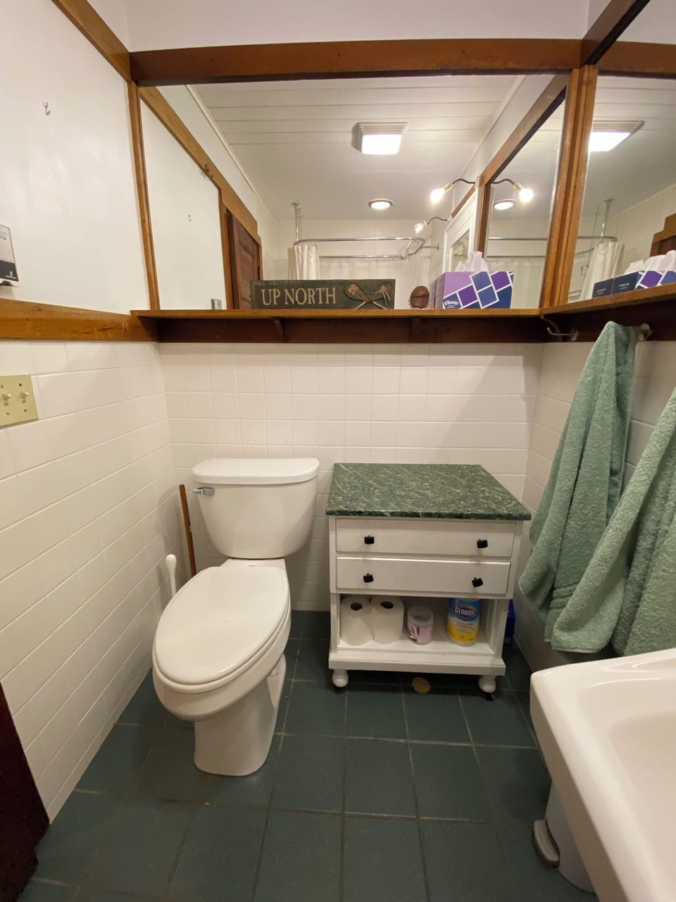 Bathroom in main cottage