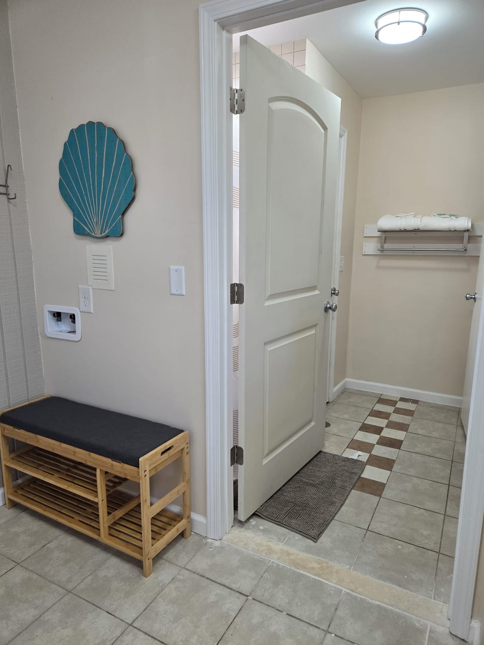 Entry to bathroom