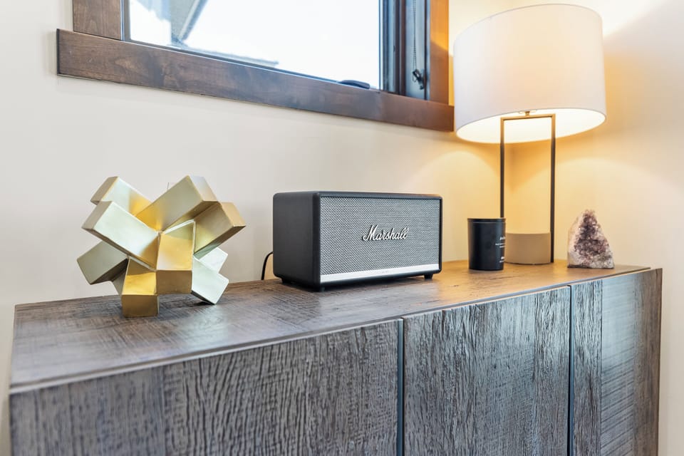 Stylish décor accents add a modern touch and enhance the overall ambiance of the living space.
