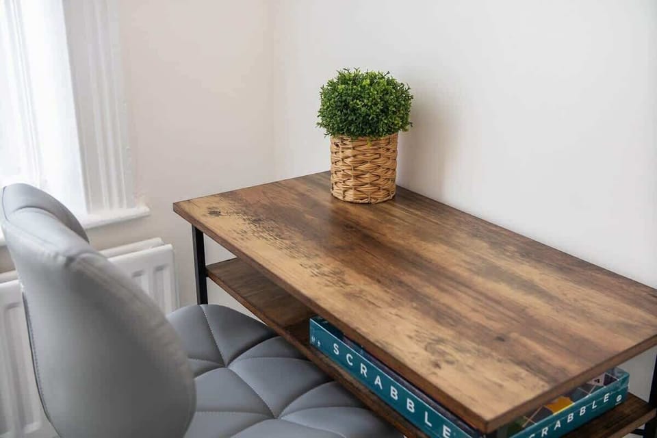 A dedicated workspace/study area. 