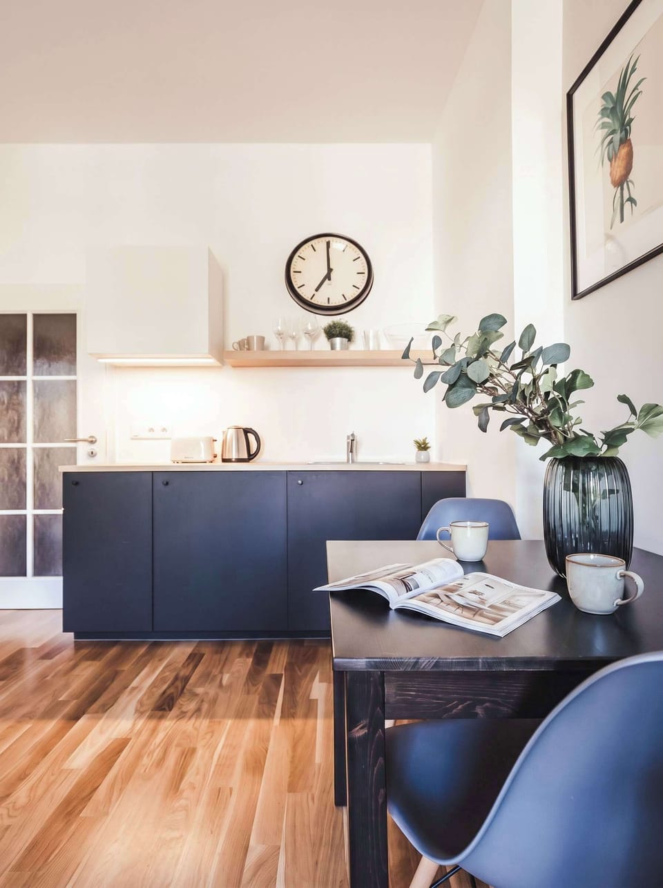 Kitchen is fully equipped with everything you need for basic cooking - please, see the list of amenities