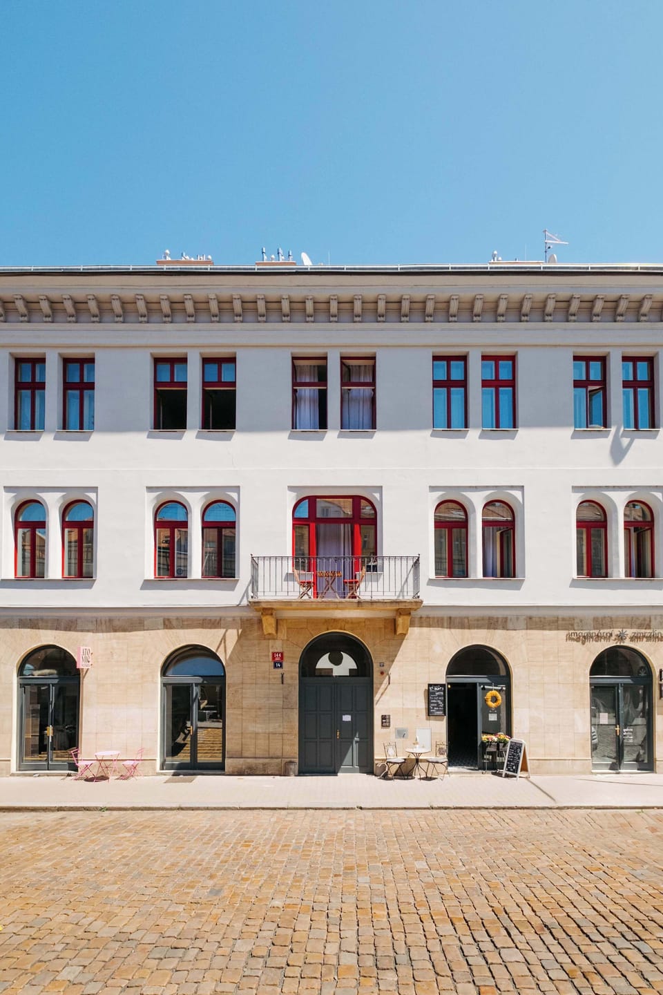 The building where the apartment is located