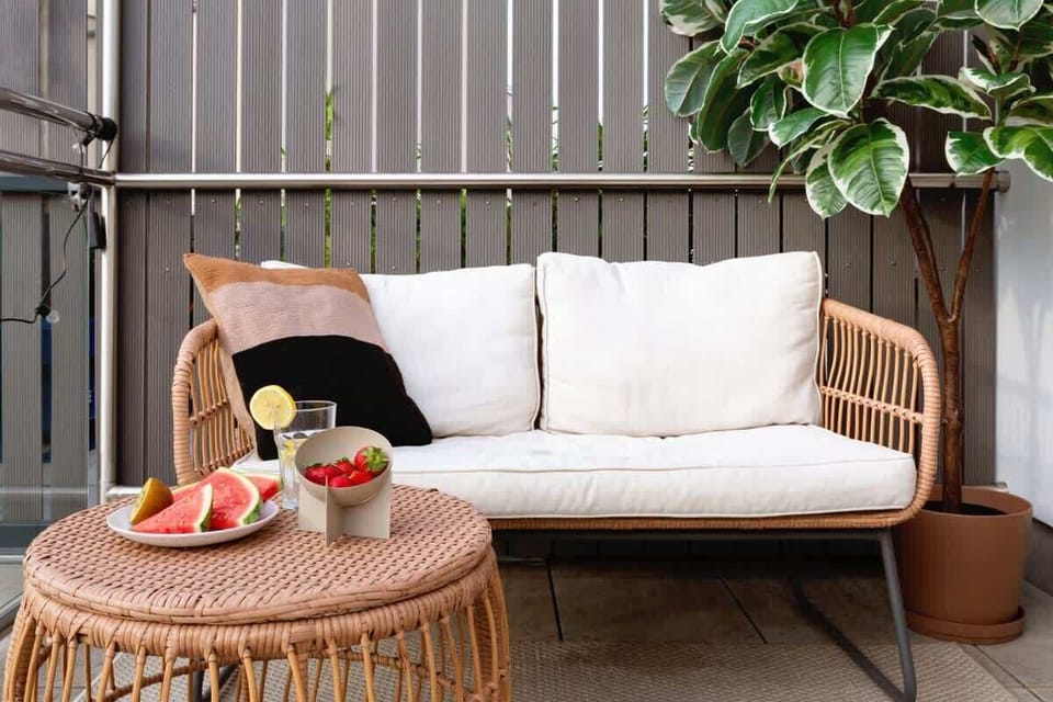 Pleasant outdoor seating