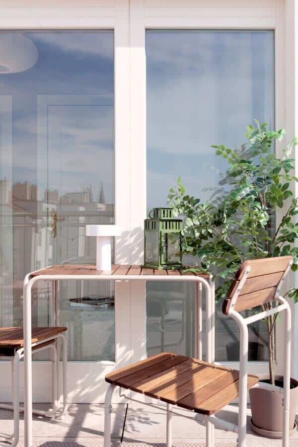 The terrace
