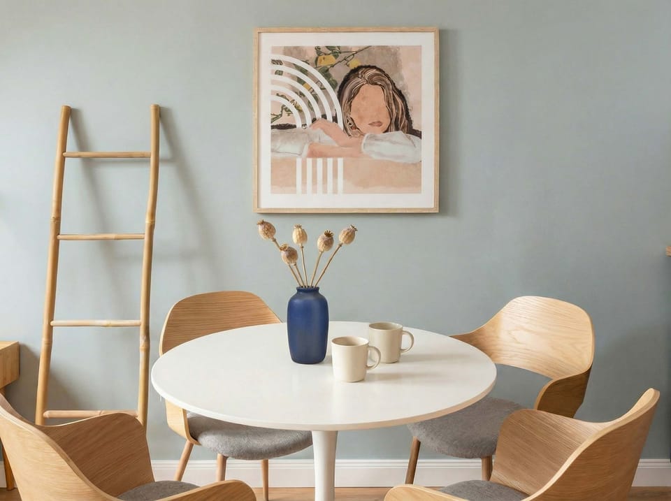 Dinning table where you can enjoy home made breakfast