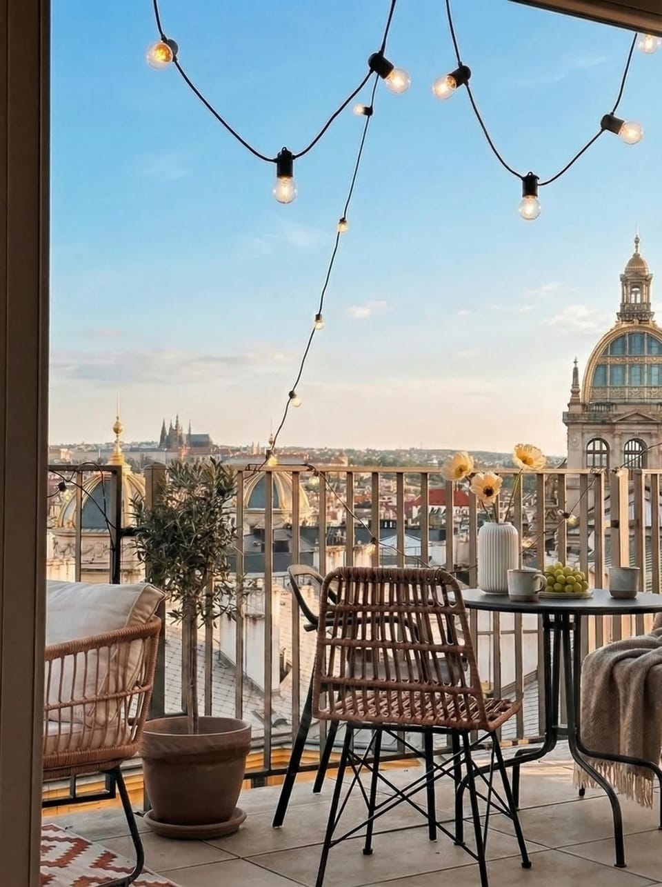 Stunning view from the apartment and its terrace