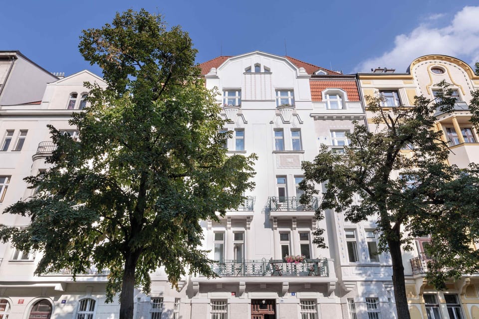 The building where the apartment is located