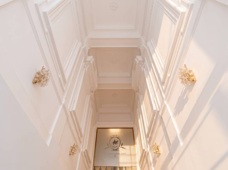 Inside the building