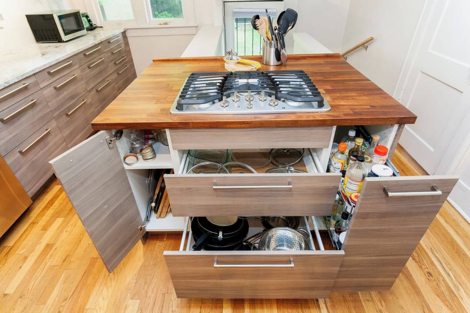 Just a teaser of stock in the kitxhen cabinetss