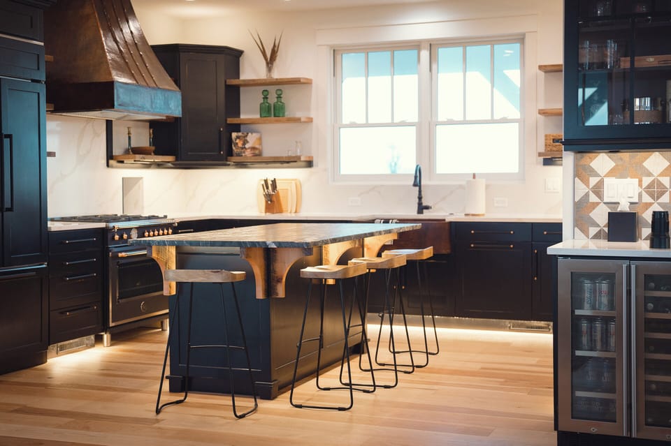Cook and connect with plenty of room for food prep and family meals.