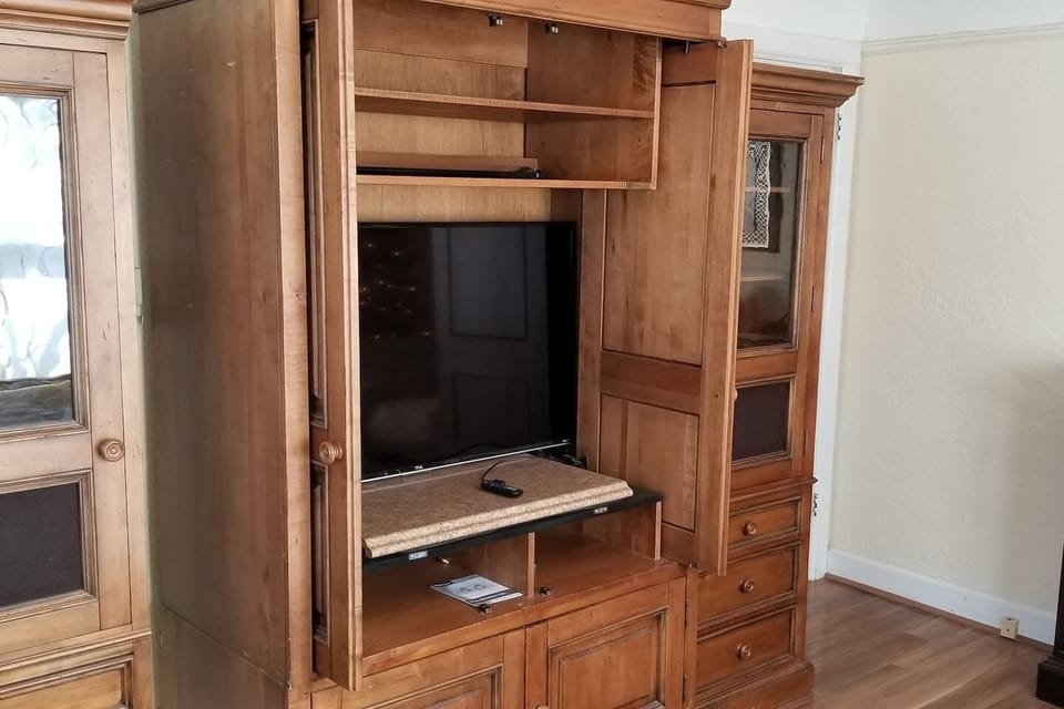 Huge Ethan Allen Entertainment Center just installed with 50" SmartTV.