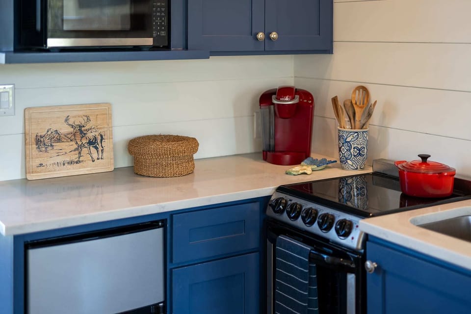 Keurig and mini fridge