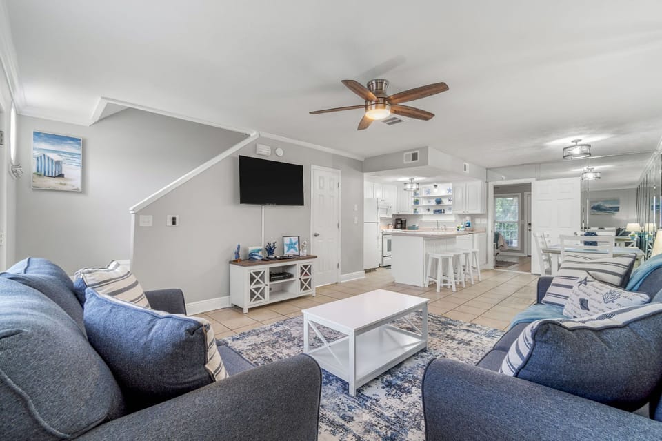 Spacious open concept and cozy