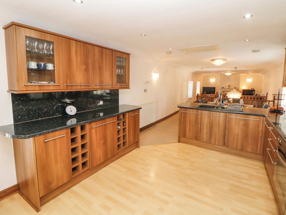 Fridge, dishwasher, electric kettle, toaster