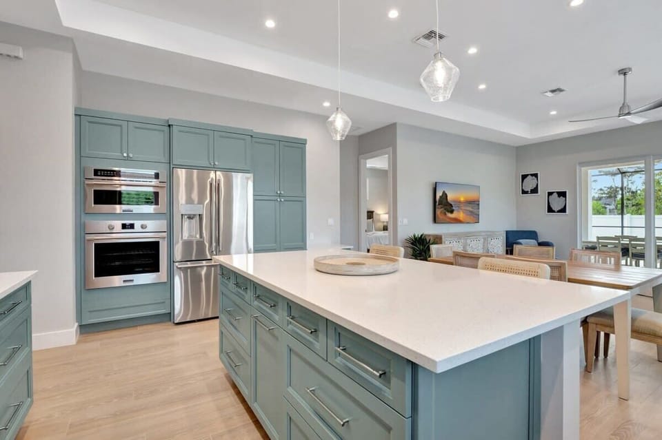 Experience the perfect blend of style and functionality in our coastal chic kitchen, designed to inspire your culinary creations